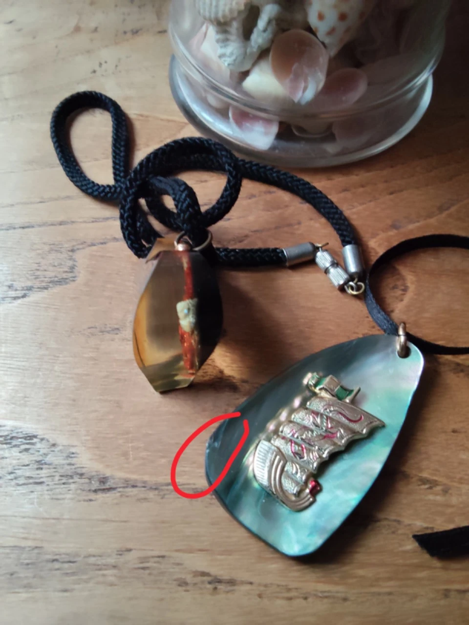 Hars hangers + parel + vintage koord – photo 3
